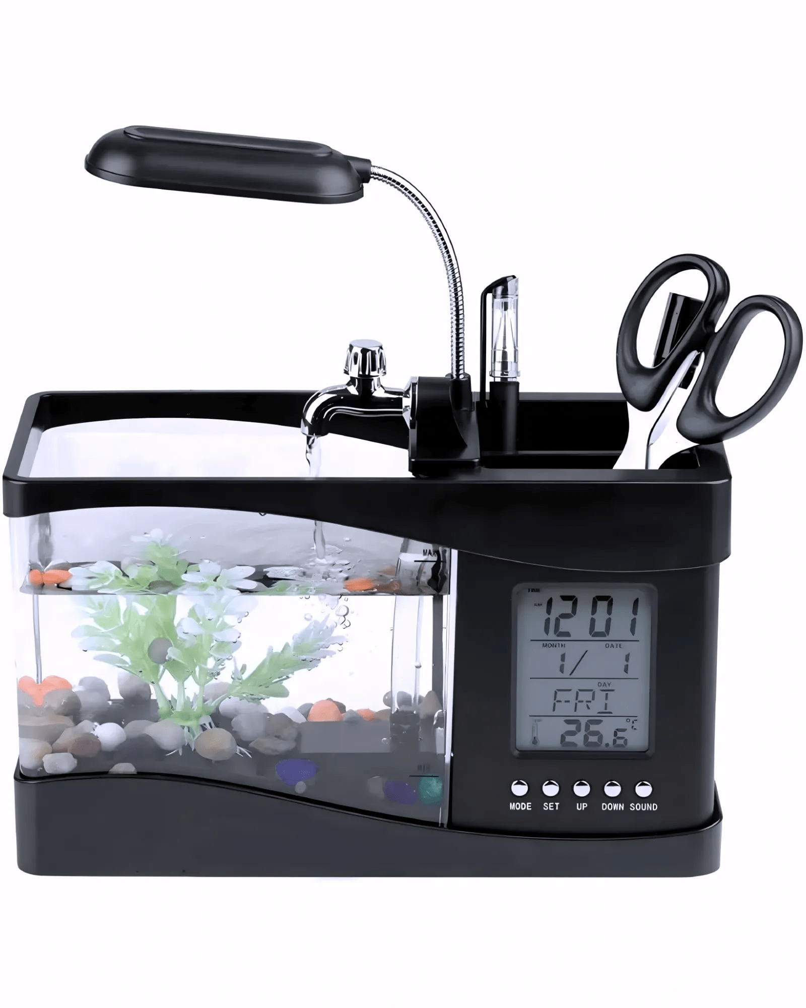Mijn winkel Black Aquarium Desk Organizer