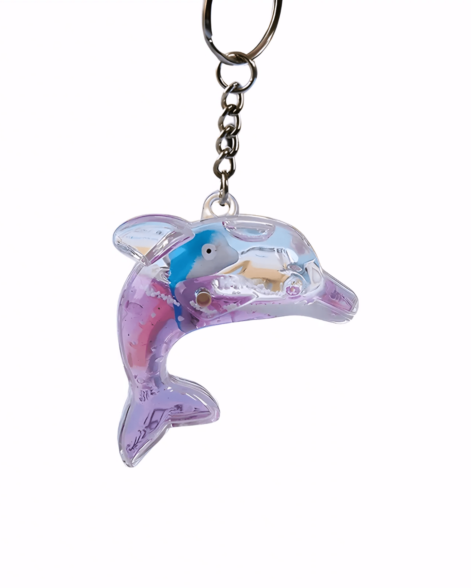 Mijn winkel Purple Dolphin Float Keychain