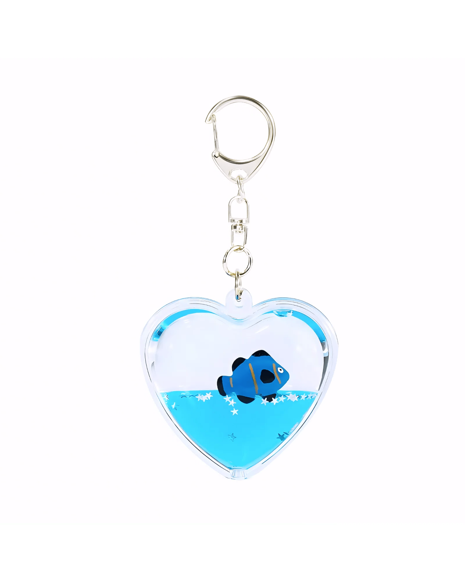 Mijn winkel Tropical Fish Heart Float Shaped Keychain