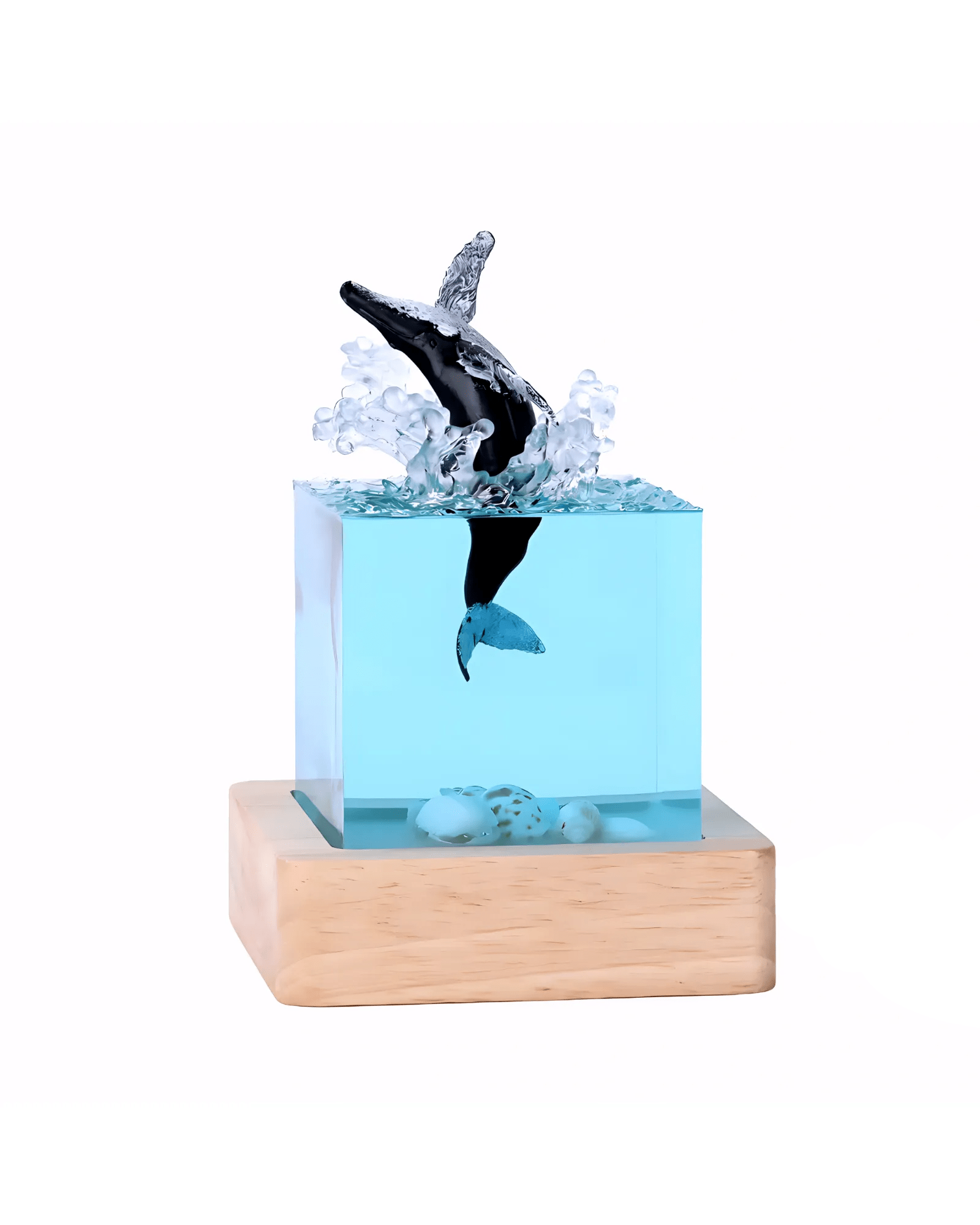 Mijn winkel Whale Drift Epoxy Ocean Nightlight