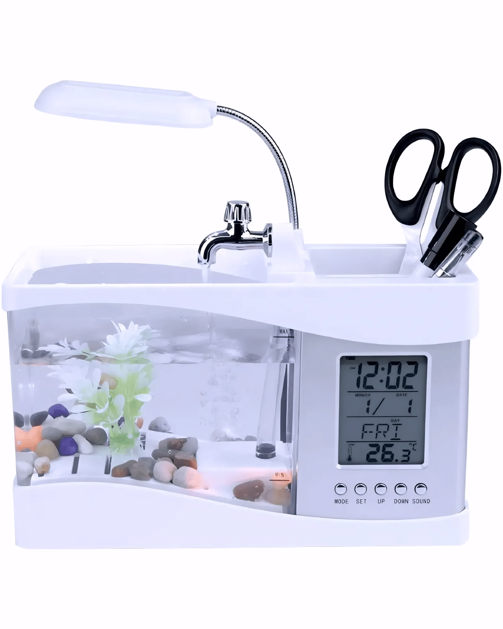 Mijn winkel White Aquarium Desk Organizer